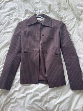 REMAIN Birger Christensen
Brown Slim Striped Blazer